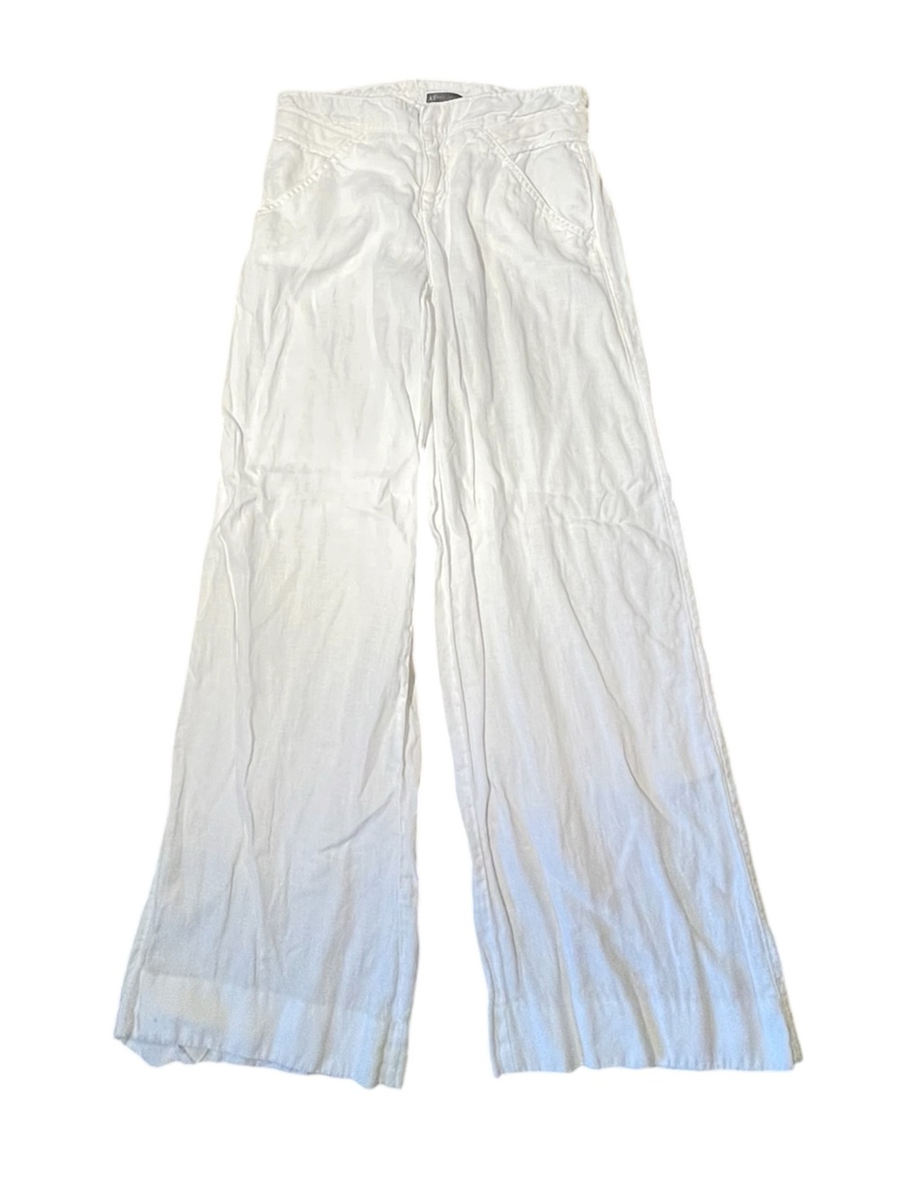 A/X Armani Exchange White Wide-Leg Women's Pants